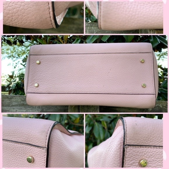 Kate Spade Blush Pink Large Bow Ribbon Tote Purse - Picture 4 of 7